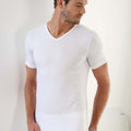 Missintimo - Aνδρικά Φανελάκια V-Neck Σετ 3 τεμαχίων MS-0155 Λευκό